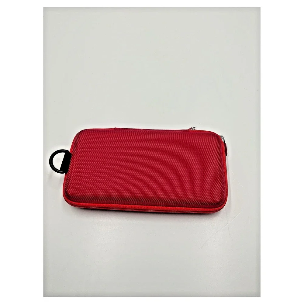 Hermitshell Red‎ Triple Hard Drive Case with Strap and Pockets